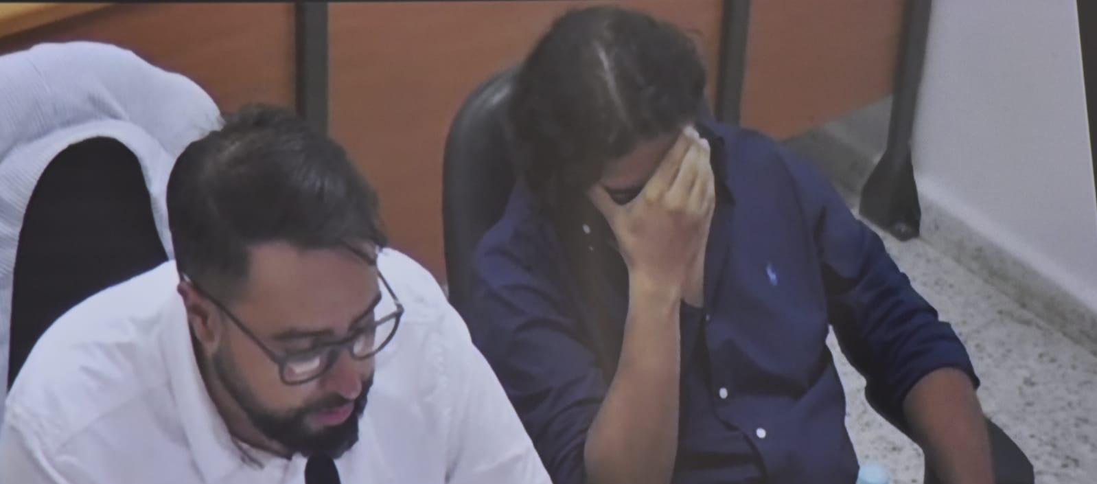 Nicolás Petro durante la audiencia de lectura de acusación.