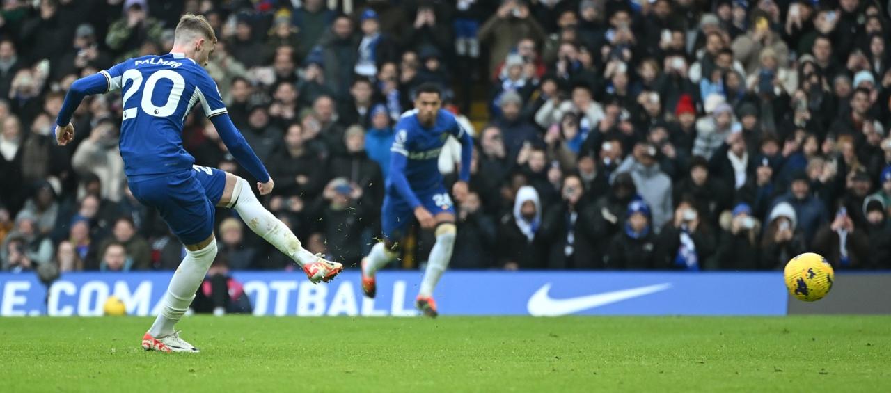 Momento del gol de Cole Palmer.