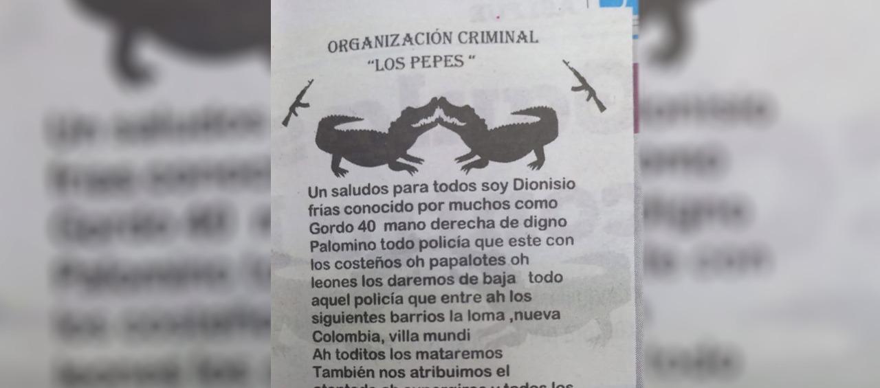 El panfleto conocido en las últimas horas. 