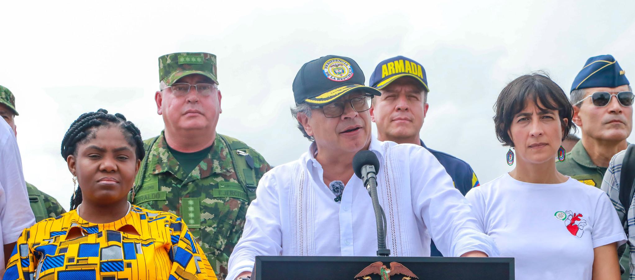 Petro entregó sus declaraciones desde Tumaco.