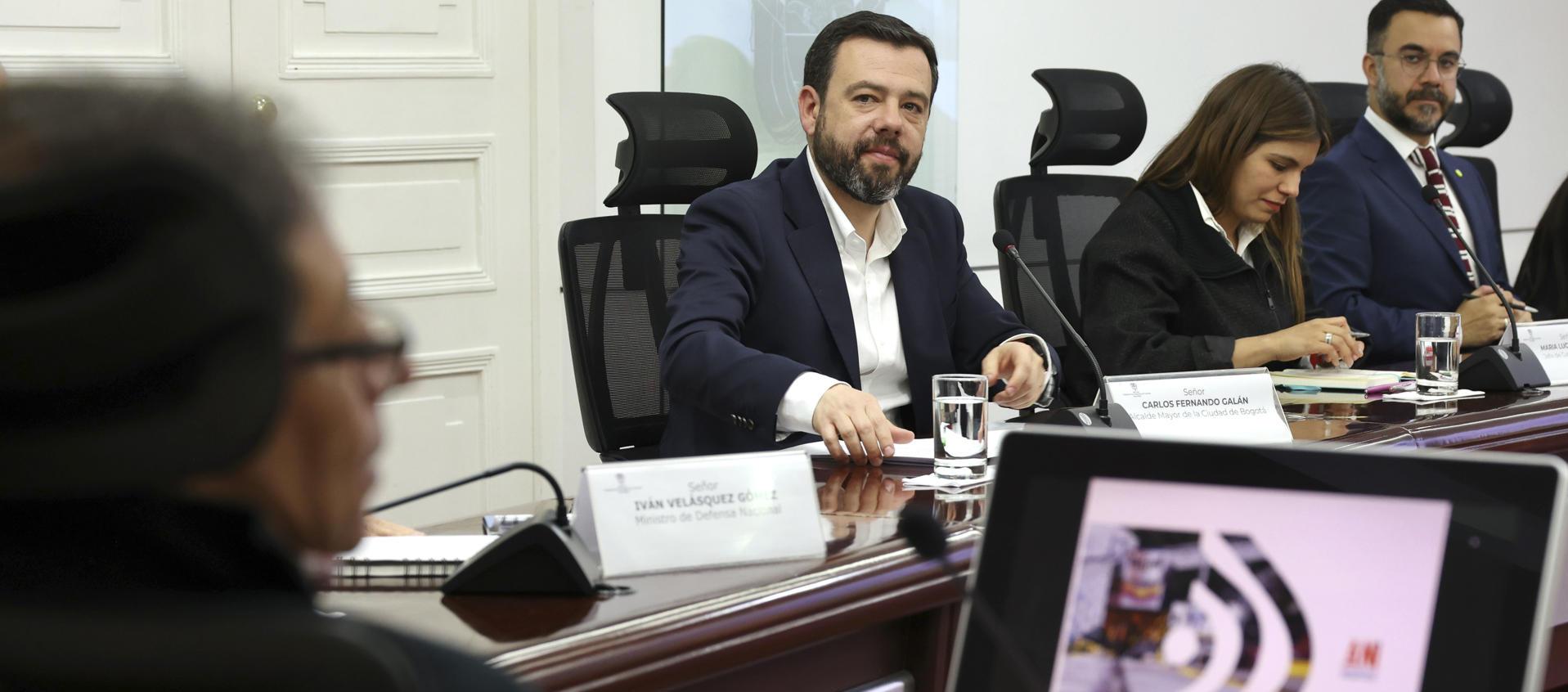 El Presidente Petro y el alcalde de Bogotá, Carlos Fernando Galán, en Casa de Nariño
