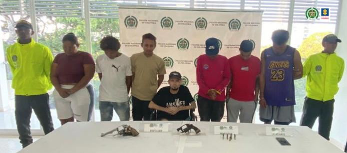 Presuntos integrantes de la subestructura ‘Clan del Golfo’.