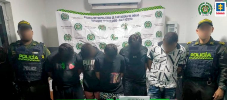 Los procesados hurtaban relojes de alta gama en varios sectores de Cartagena. 