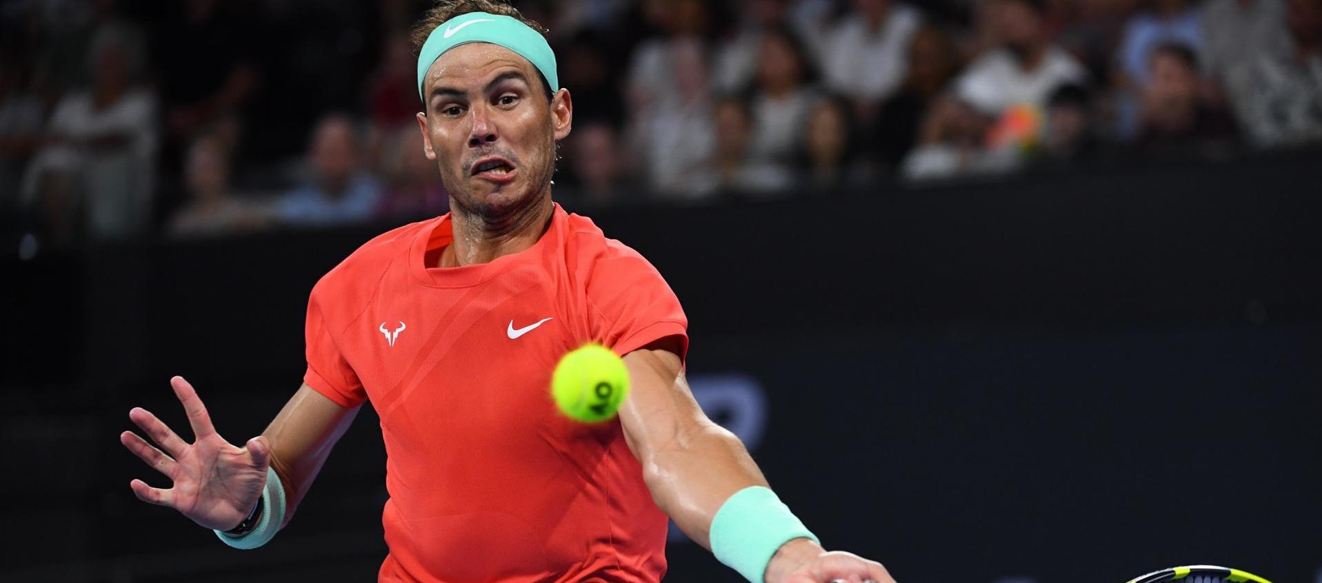 Rafa Nadal en Brisbane.