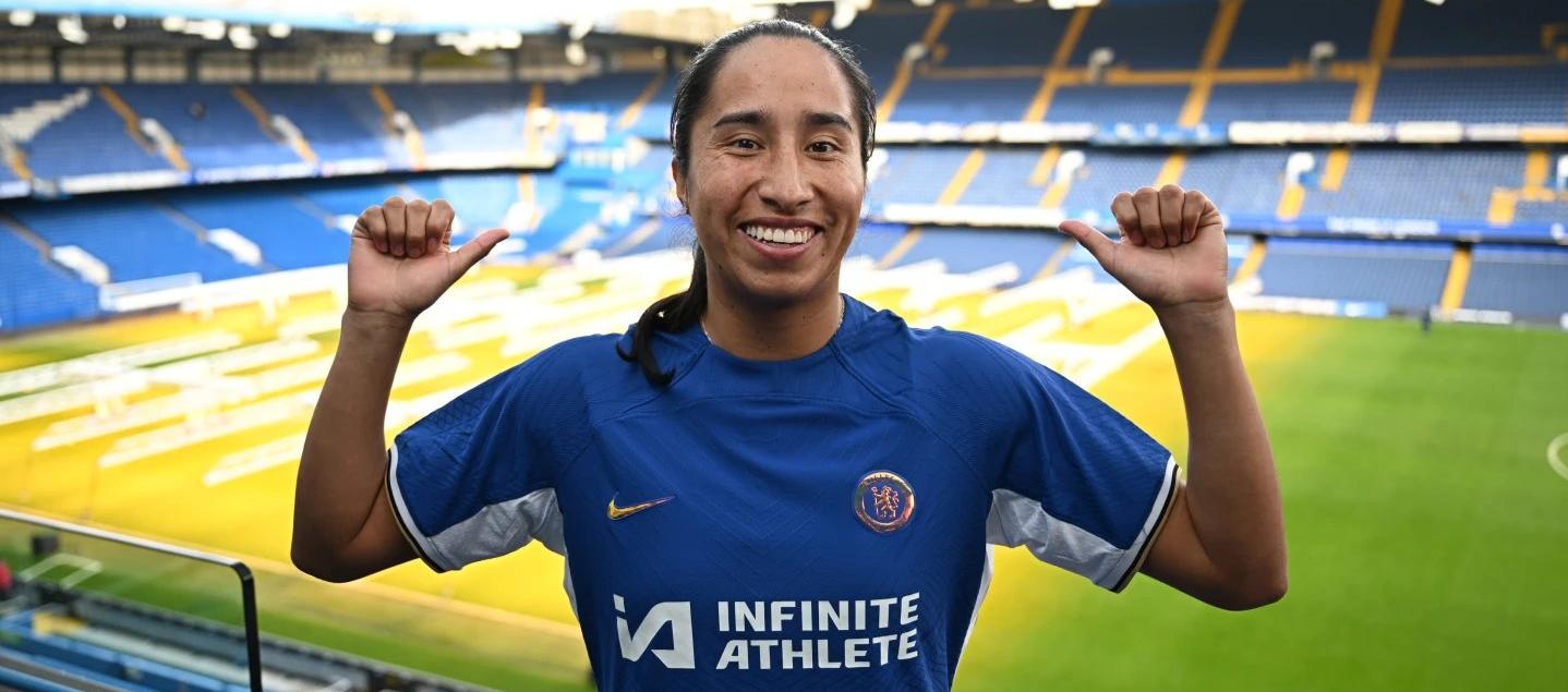 La delantera colombiana Mayra Ramírez.