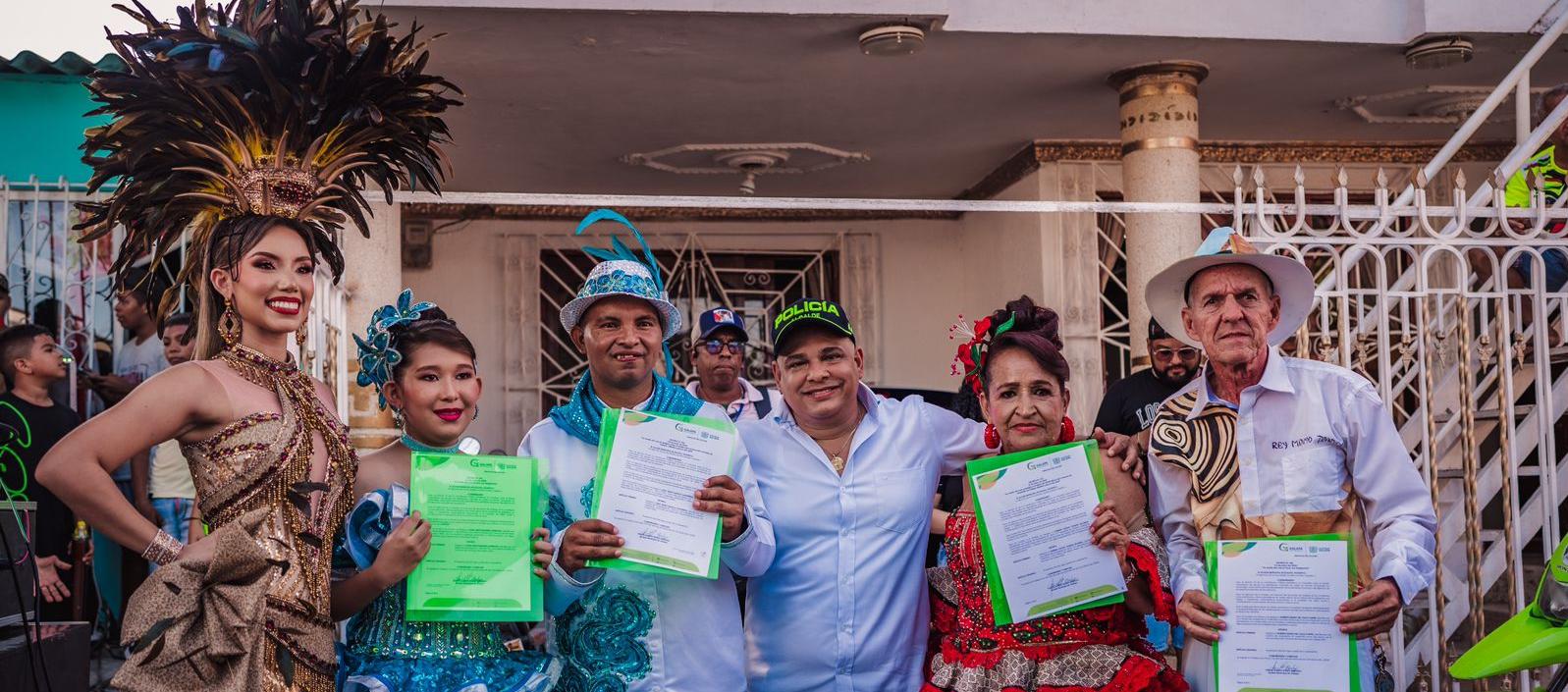 Reyes de Adulto Mayor y 'Sin límites' del Carnaval de Galapa.