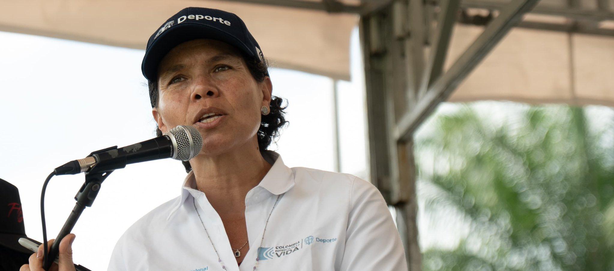 La Ministra del Deporte, Astrid Rodríguez.