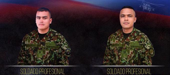 Soldados asesinados por disidencias de las FARC. 