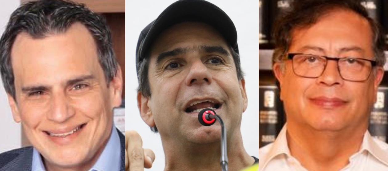 Samuel Tcherassi, Alex Char y Gustavo Petro.