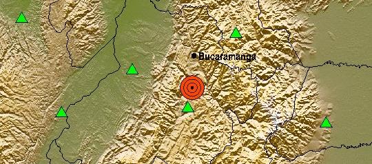 Imagen del reporte del Servicio Geológico Colombiano.