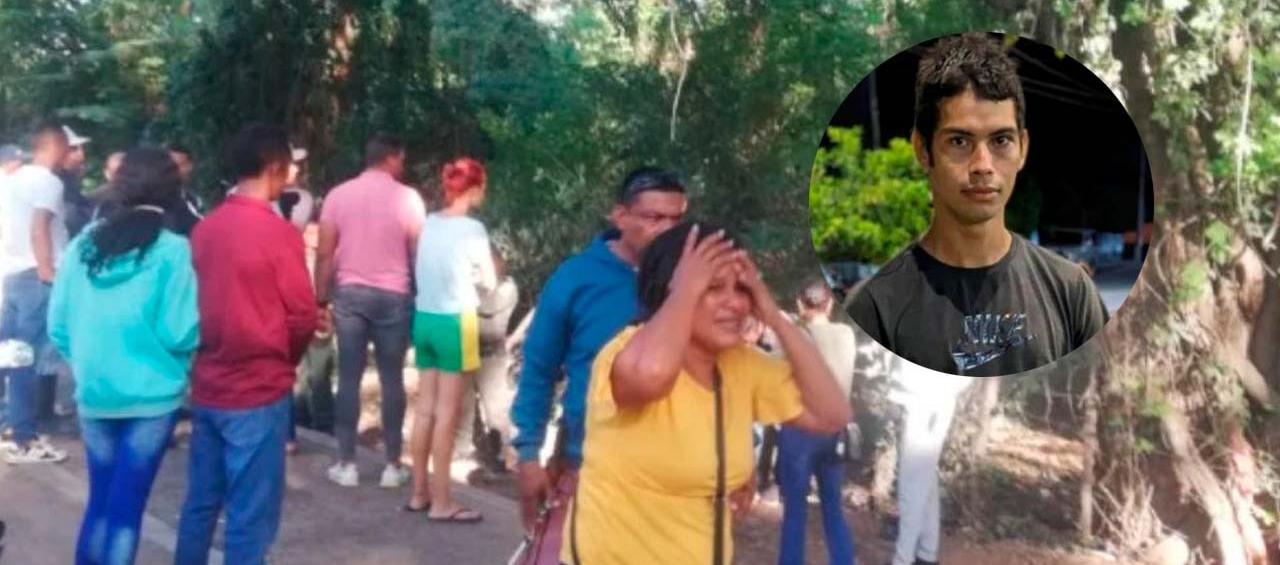 Luis Fernando Mojica Zabala (recuadro) y el sector en donde fueron hallados los cuerpos de los menores