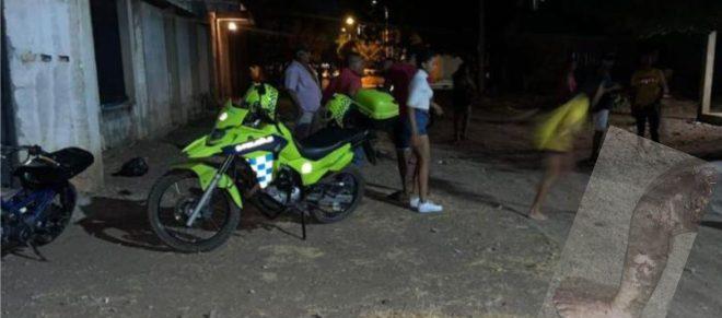 La cuadra en donde fue hallado el cuerpo del bebé en Barrancas