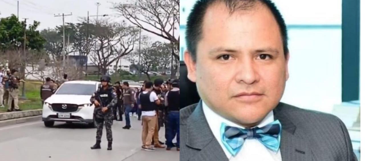 El fiscal ecuatoriano César Suárez, acribillado a tiros este miércoles 
