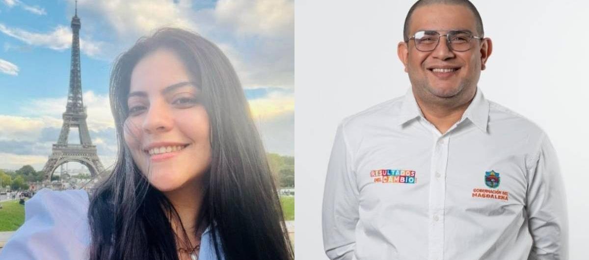 María Alejandra Rojas Aguilar, y el nuevo Secretario de Despacho, Fabián Bolaño