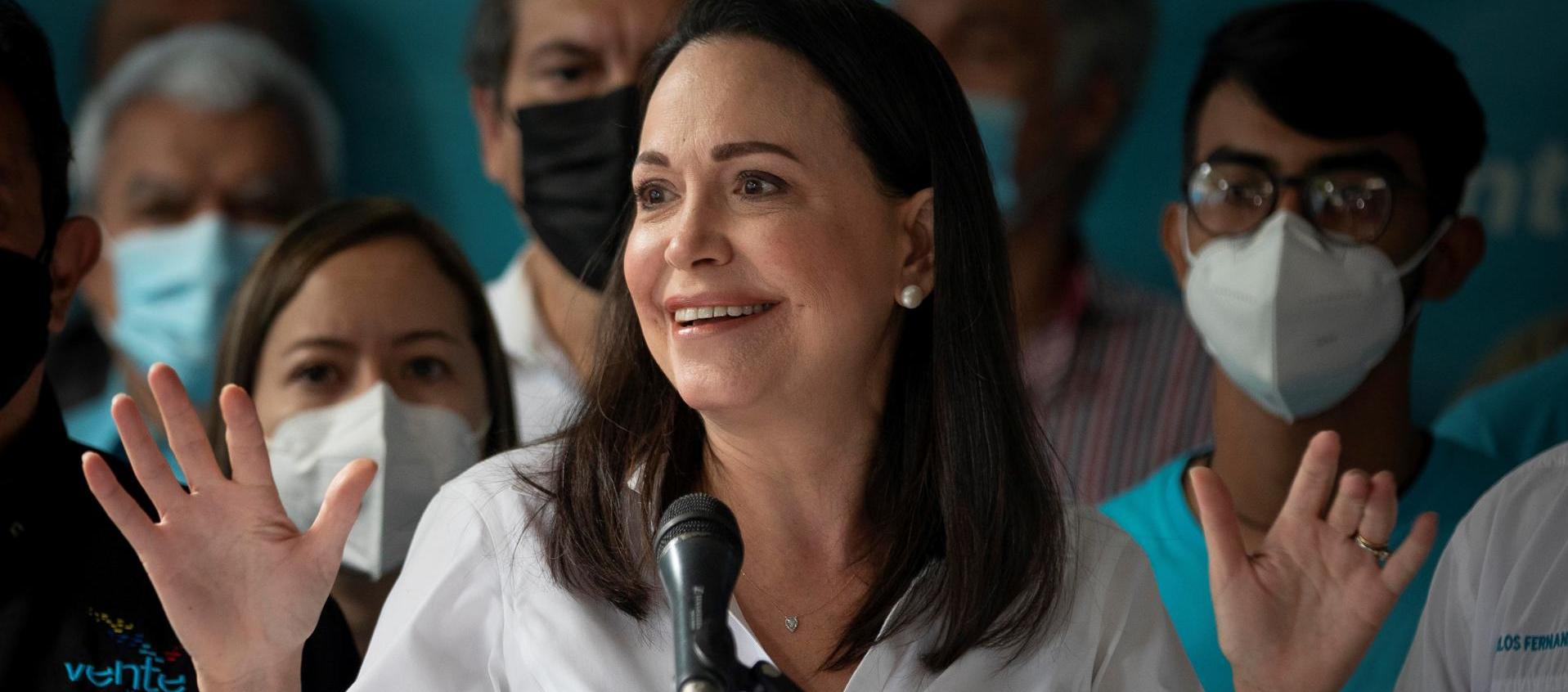 La opositora venezolana María Corina Machado 