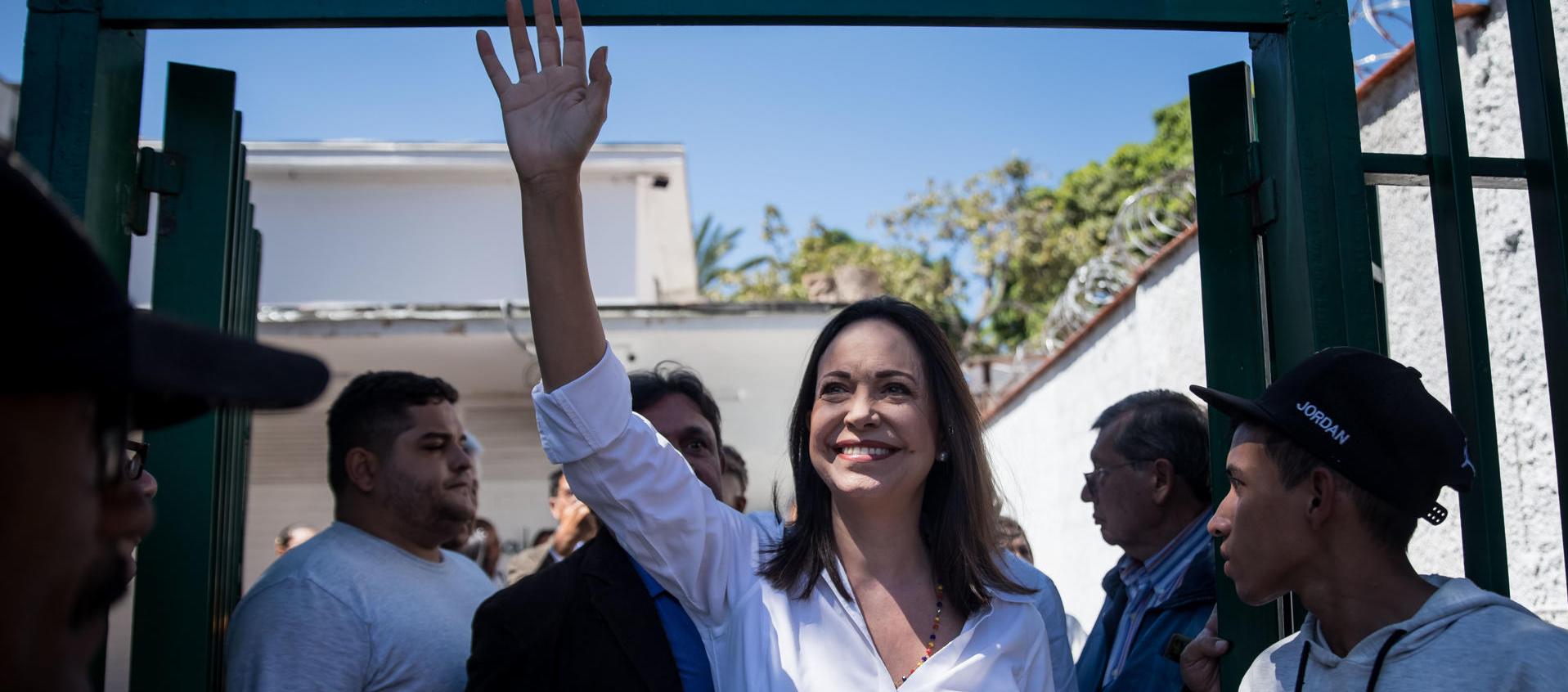 La líder opositora venezolana María Corina Machado 