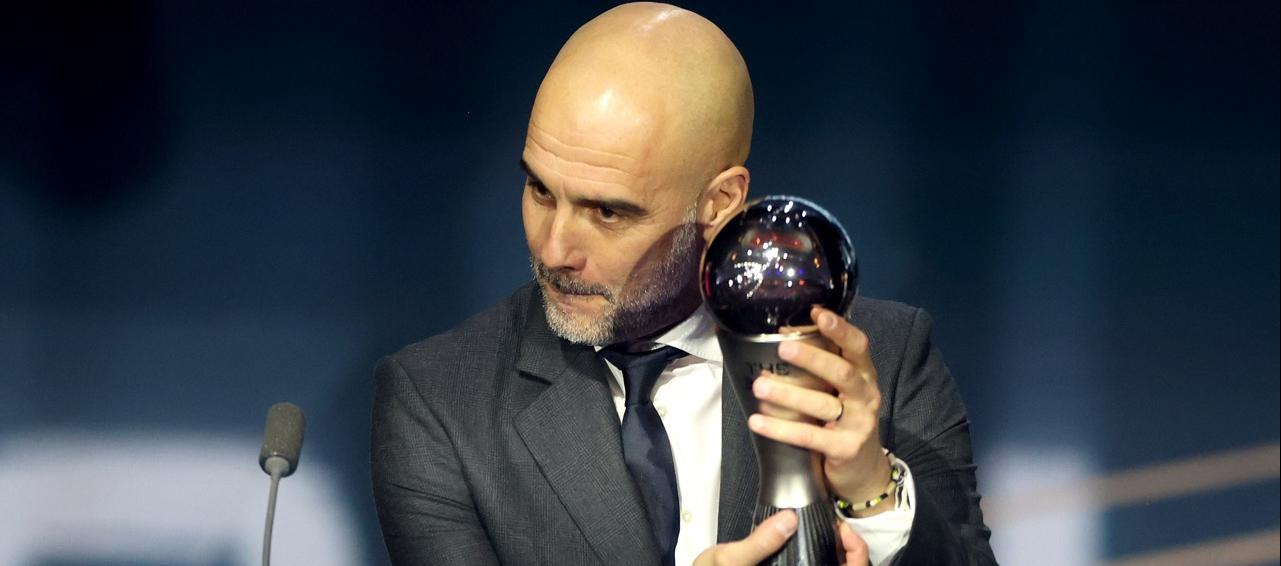 Pep Guardiola ganó por primera vez el The Best. 