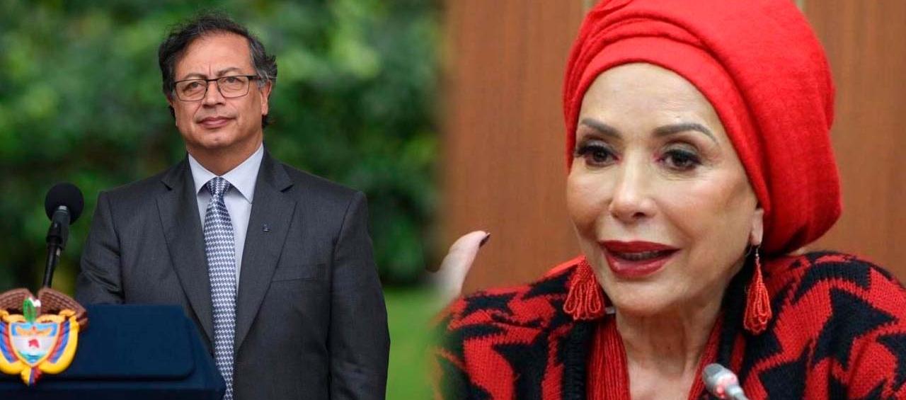 El Presidente Gustavo Petro y la senadora Piedad Córdoba
