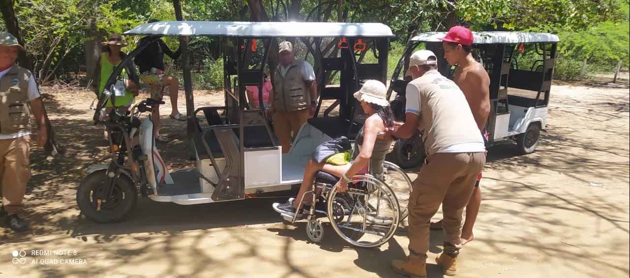 El Parque Tayrona implementó los eco taxis o vehículos eléctricos para el transporte de los visitantes en el sector de Bahía Concha