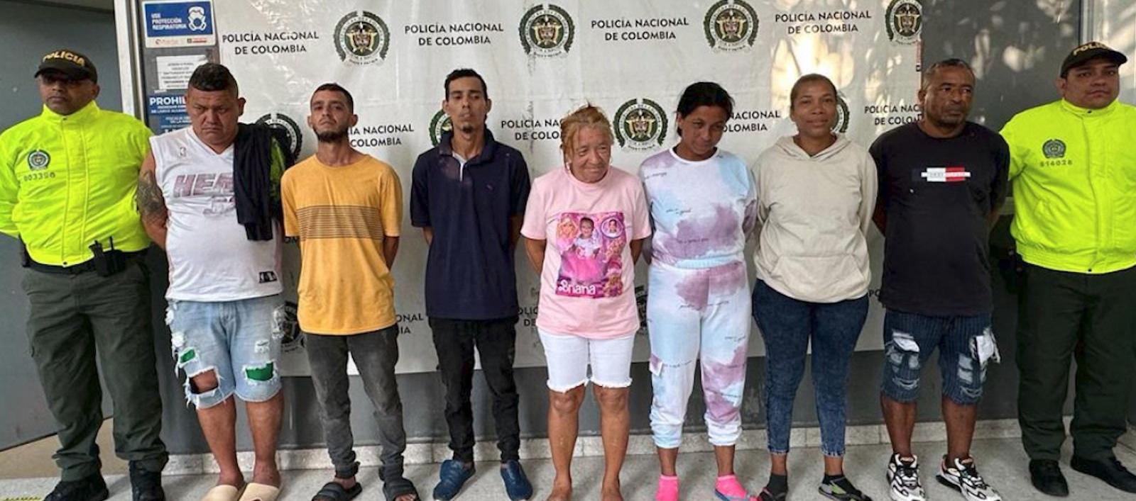 6 enviados a prisión y uno más asegurado con detención domiciliaria. 