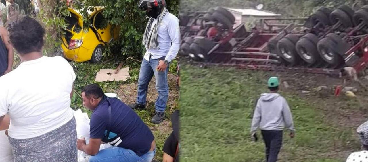 El accidente ocurrió en la vía que comunica al corregimiento de Matitas con Choles.