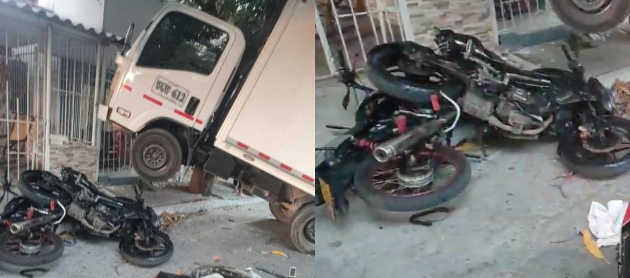 Accidente en el barrio Las Nieves. 