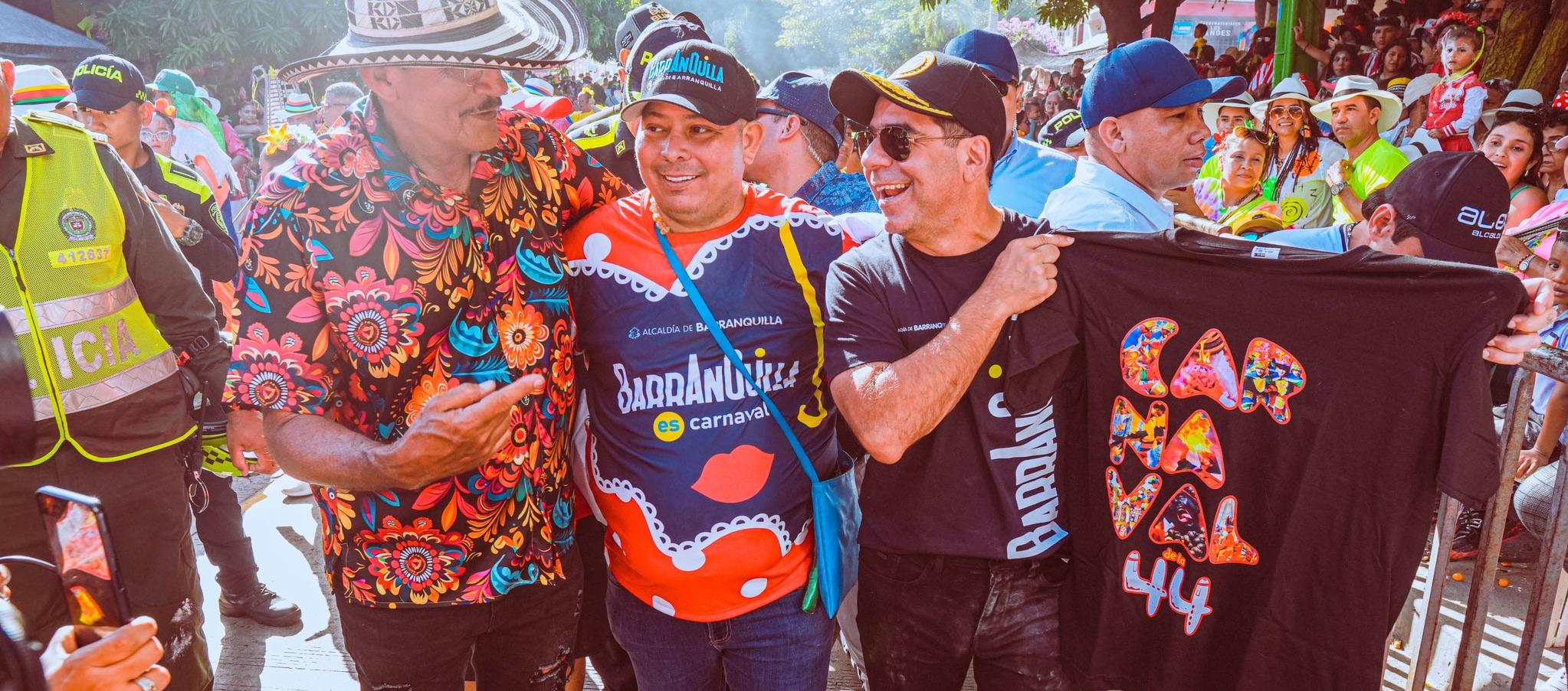 El alcalde Alejandro Char en Carnaval. 