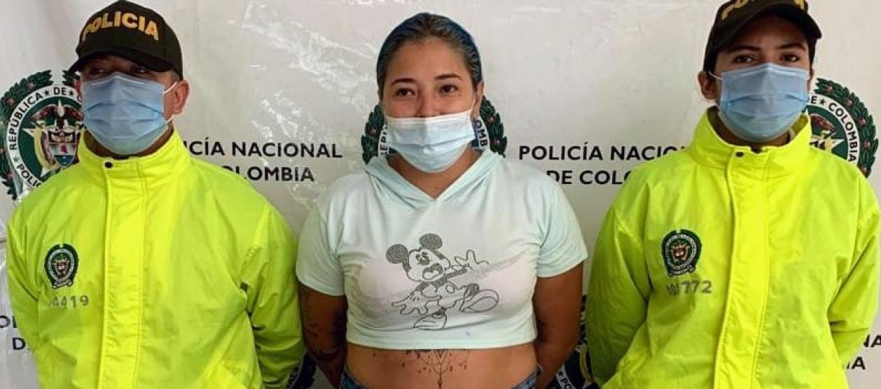 'La Mona' cuando fue capturada en 2022. 