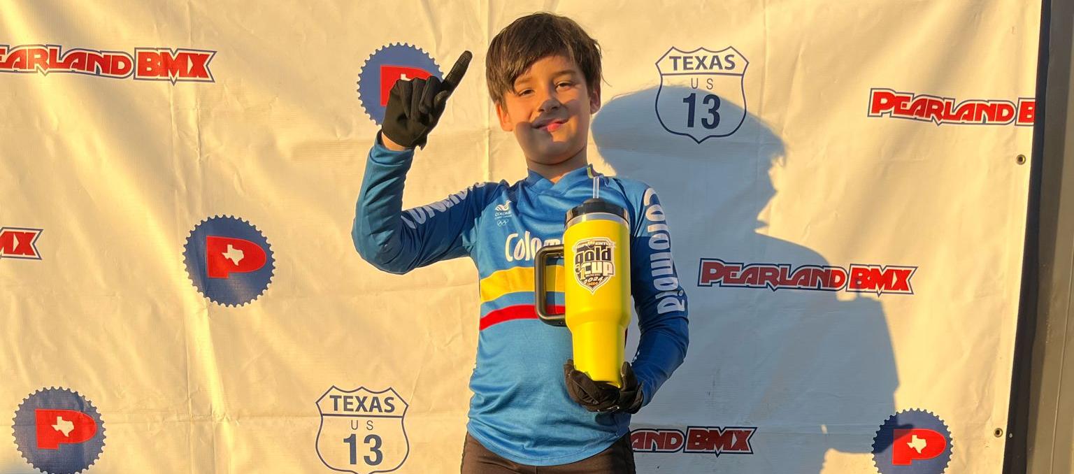 José David Prias Santos, corredor barranquillero de BMX.