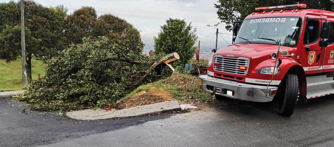 Imagen de los Bomberos de Bogotá.
