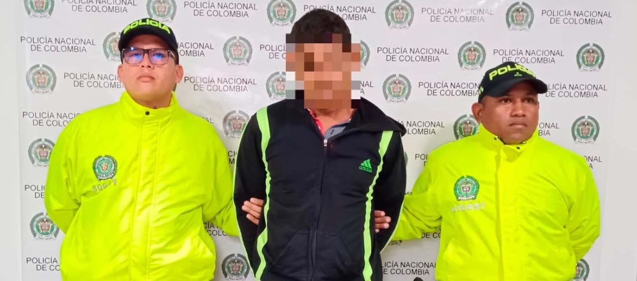 Fue capturado en la calle 27 con carrera 23, de Sabanalarga. 