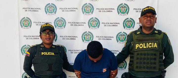 Los capturados son Elvis Cantillo Orozco y Kender Fruto Castro.