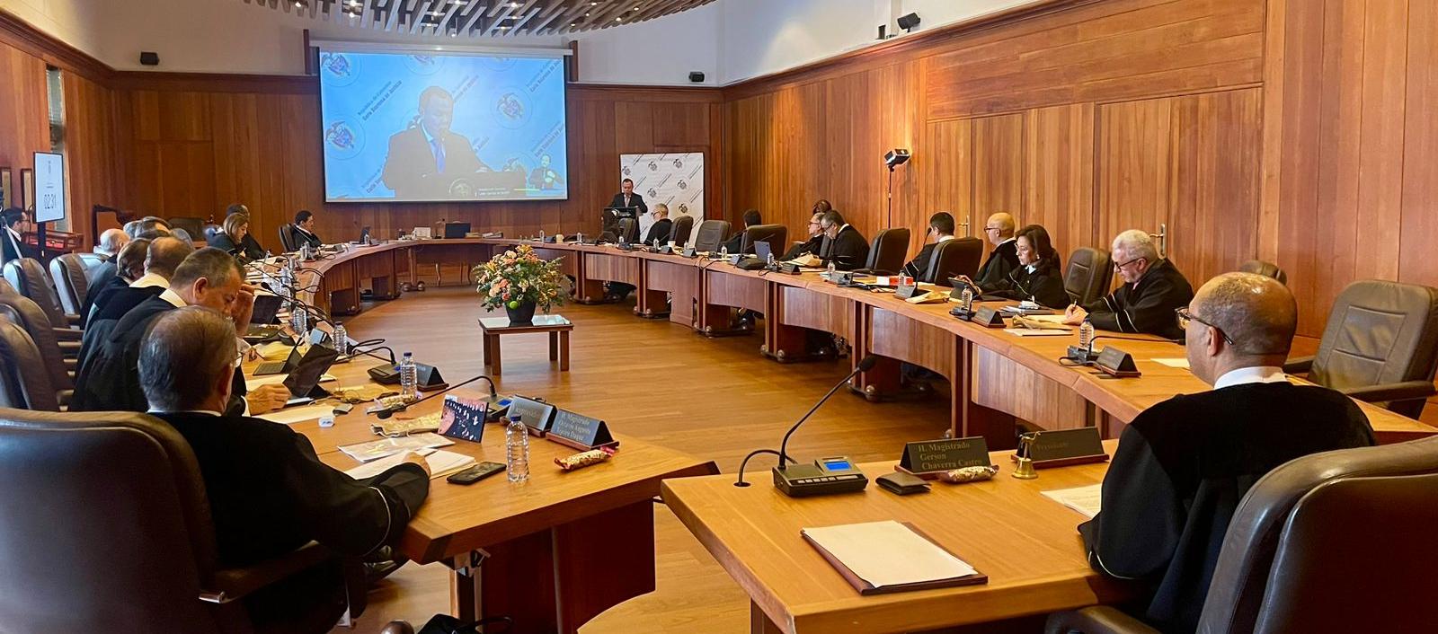 Corte Suprema se reunió en Sala Plena este jueves 22 de febrero.