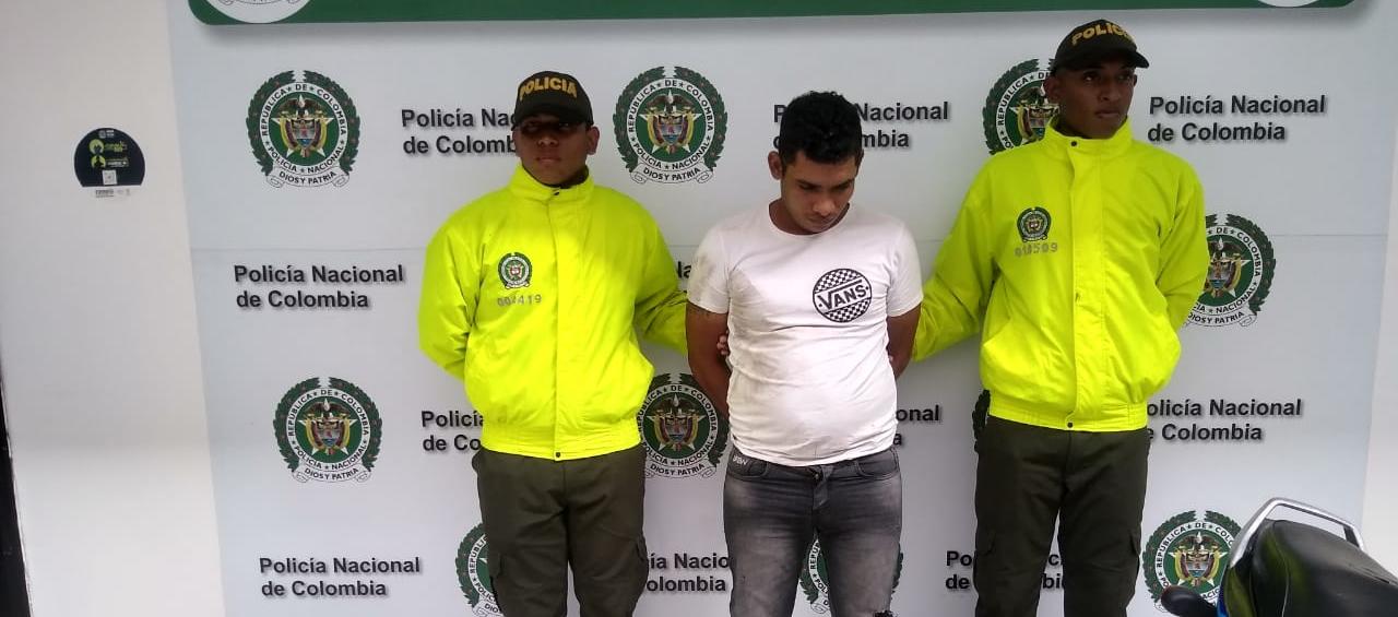 Dairo Clemente Peñata, detenido.