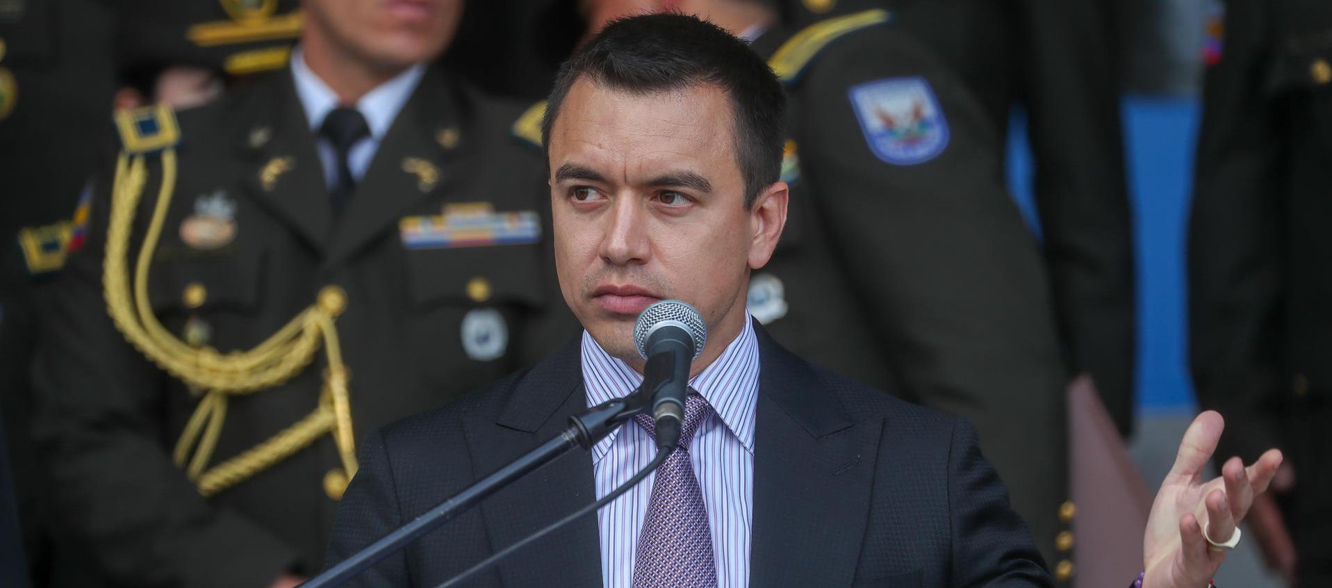 Daniel Noboa, presidente de Ecuador.