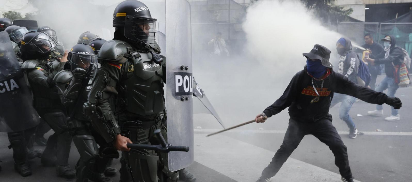 Disturbios el pasado 8 de febrero luego que la Corte Suprema no eligiera a la nueva Fiscal General de la Nación. 