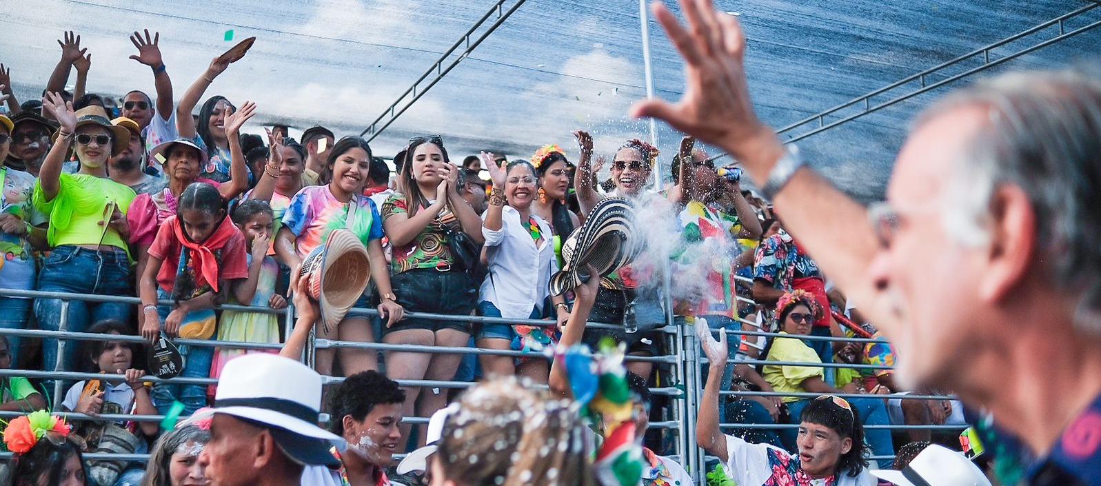 Eduardo Verano, gobernador del Atlántico en el Carnaval de Santo Tomás.j