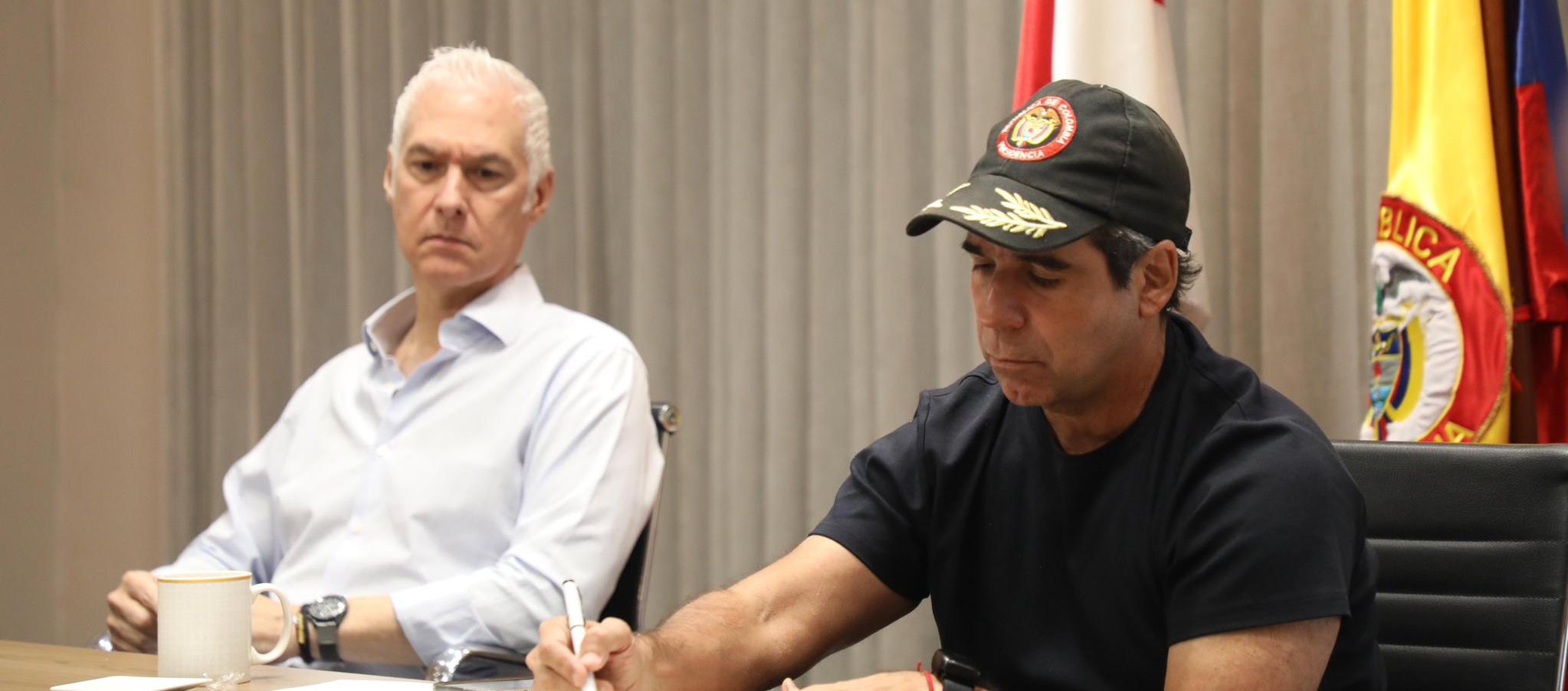 El Alcalde con el gerente de la Andi