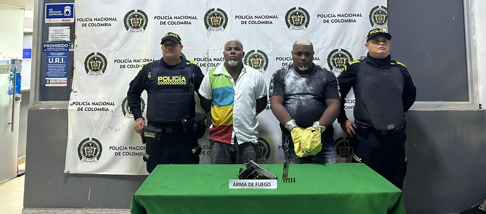 Eliasib David y Enmanuel Pacheco Caballero, capturados.