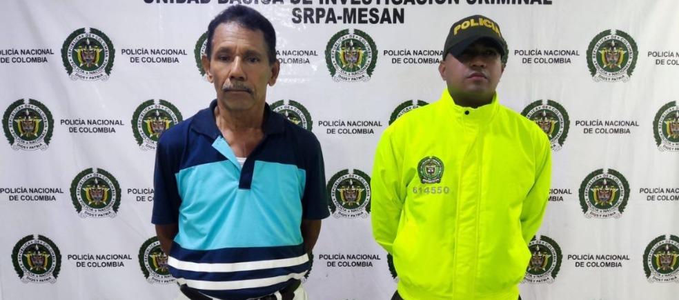 Emiliano Enrique Gutiérrez Pereira, capturado.