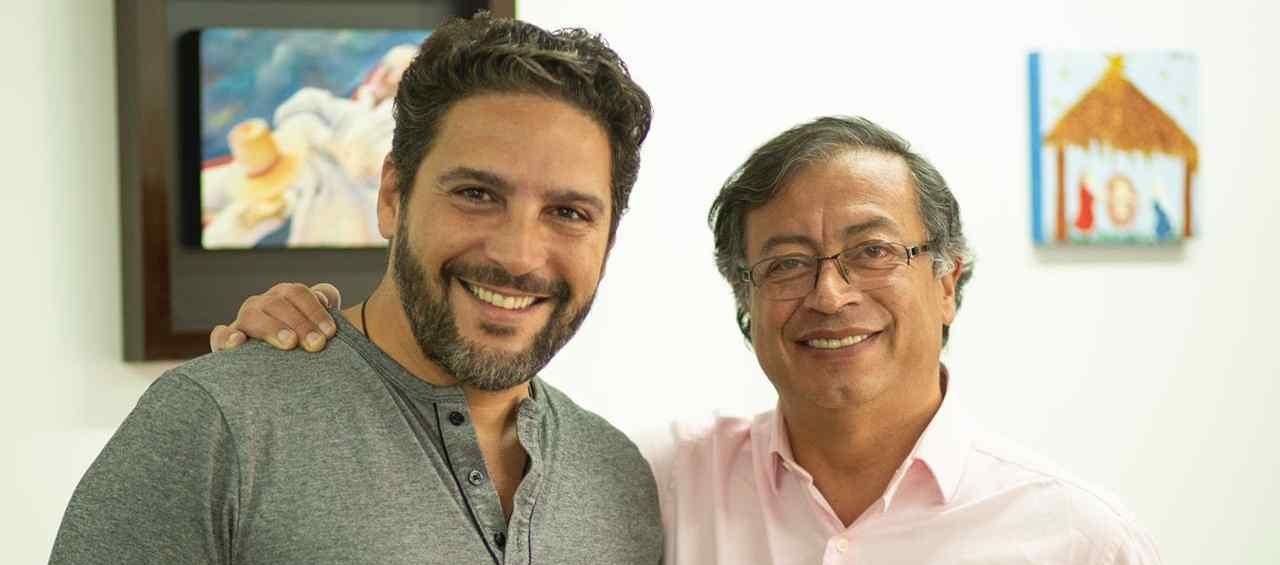 Agmeth Escaf y Gustavo Petro.