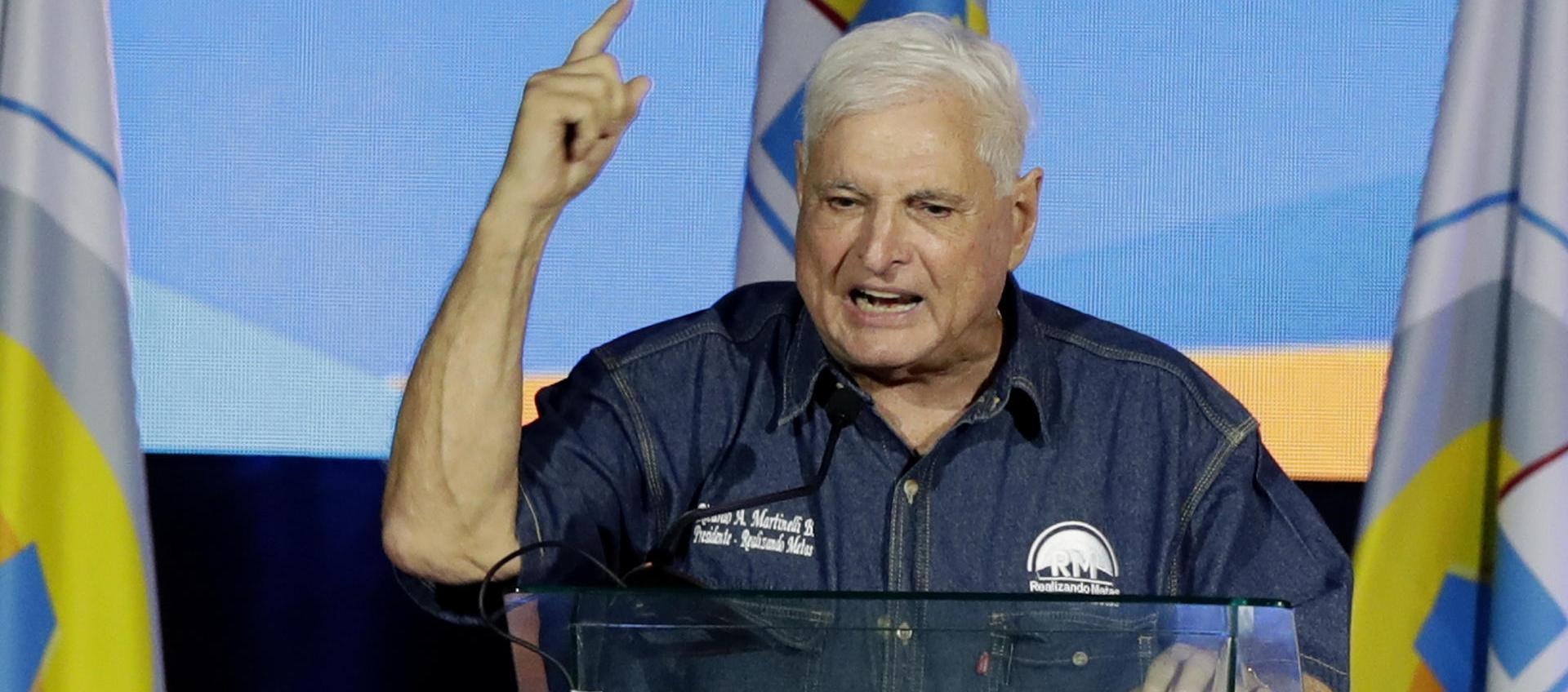 Expresidente panameño Ricardo Martinelli. 