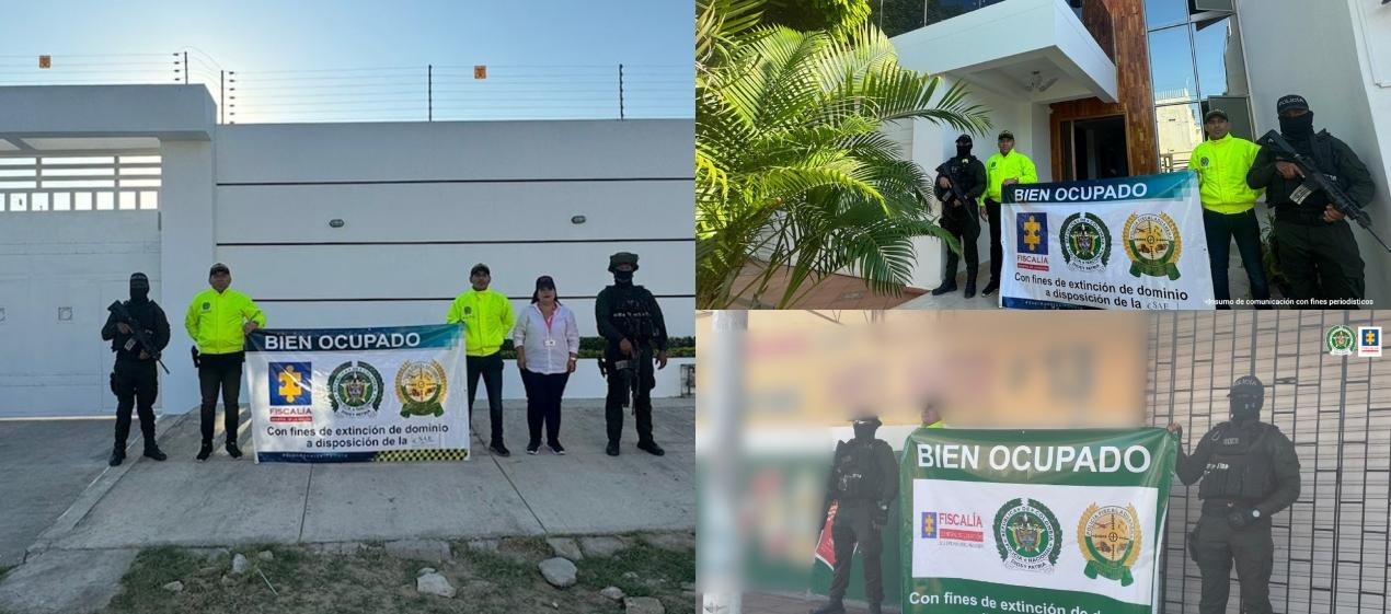 Extinción de dominio por parte de la Fiscalía y la Policía. 