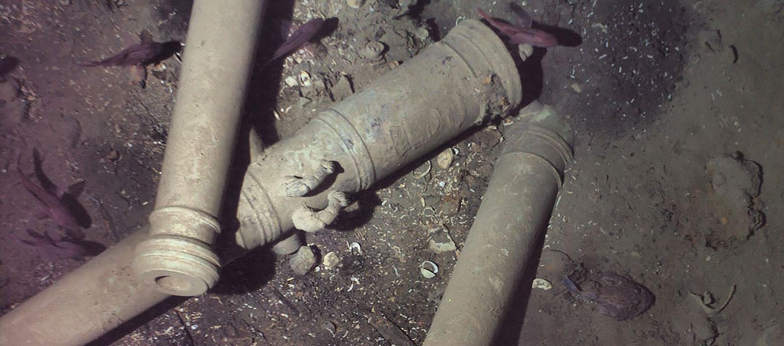 El Galeón San José hundido en el Mar Caribe. 