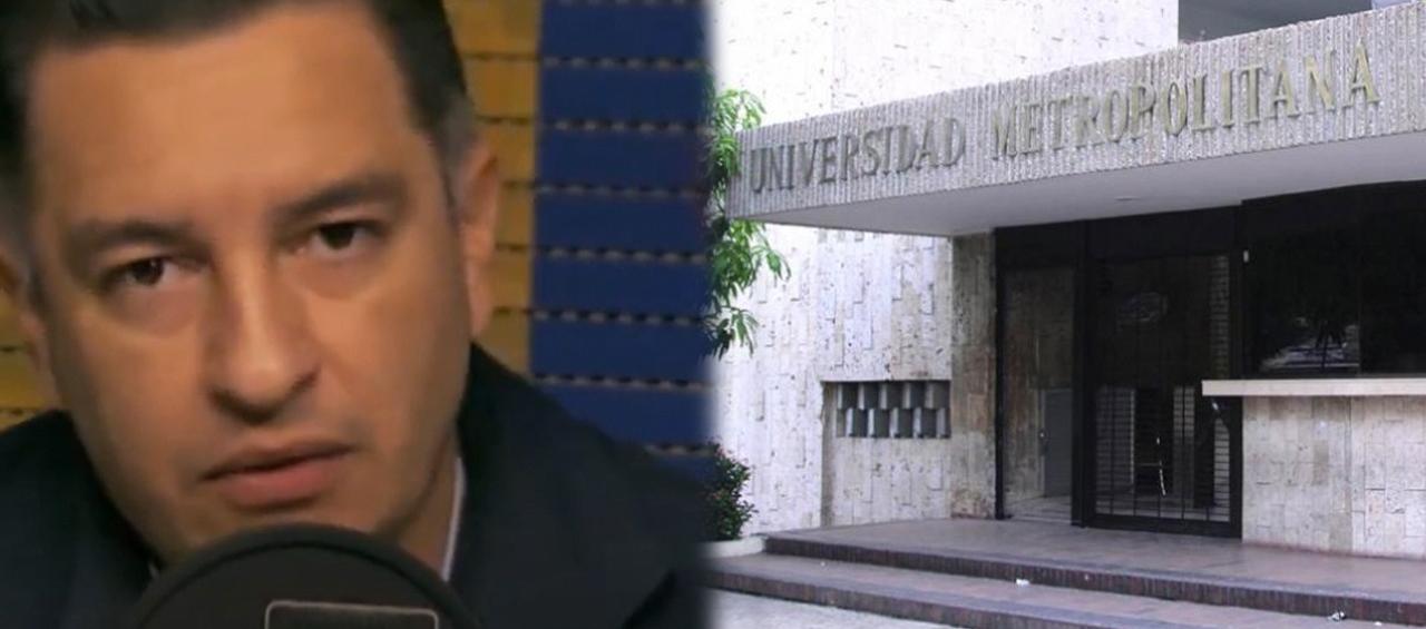 El secretario de Transparencia, Andrés Idárraga, y la Unimetro.