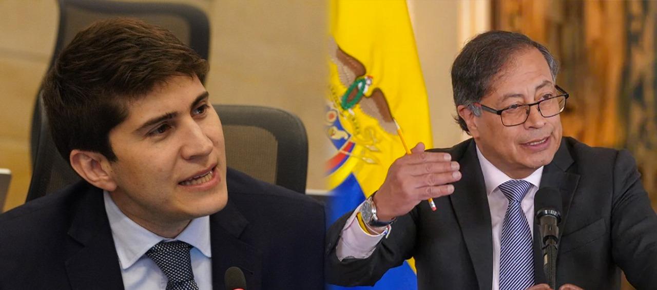 El representante Wadith Manzur y el Presidente Gustavo Petro.