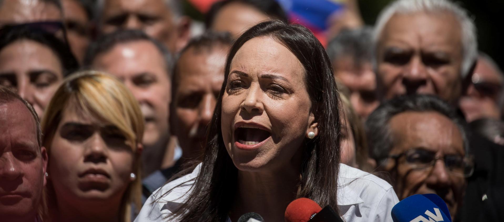 María Corina Machado, líder opositora.