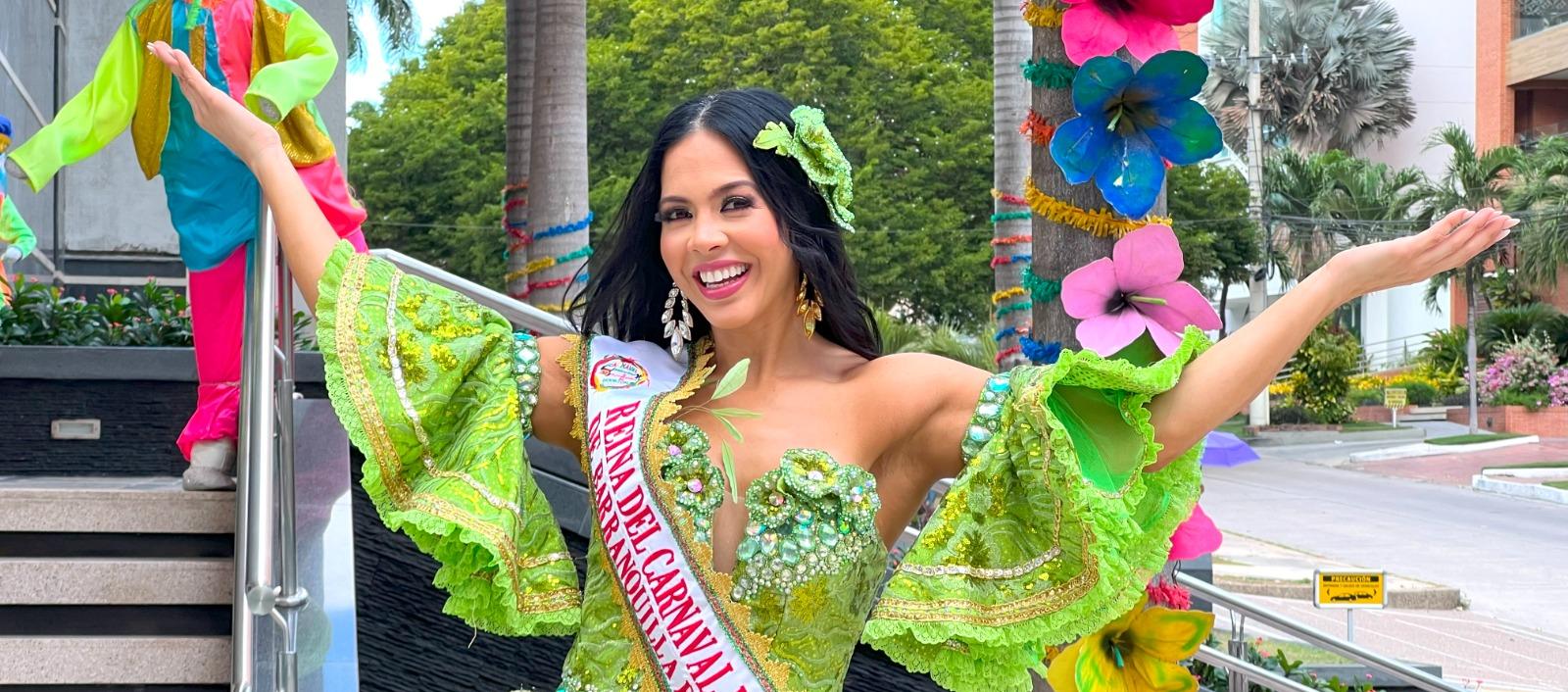 María Kelly, Reina del Carnaval Internacional de Barranquilla en Houston, Texas.
