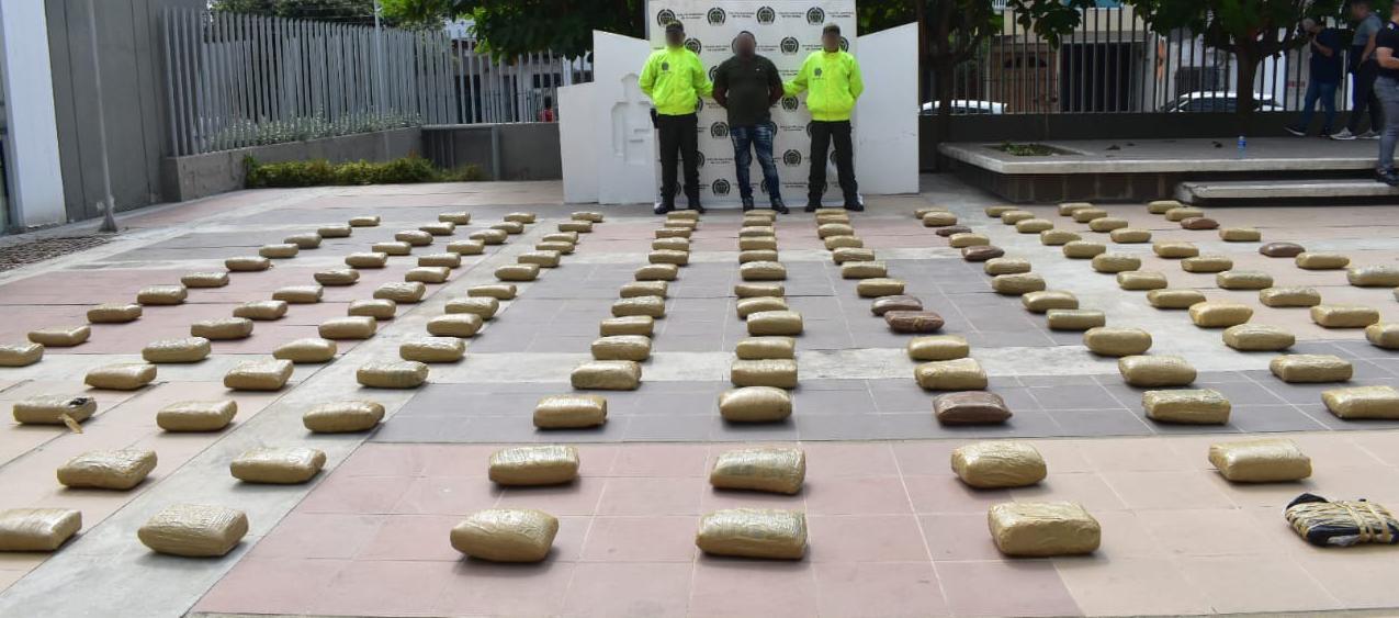 Marihuana incautada por la Policía. 