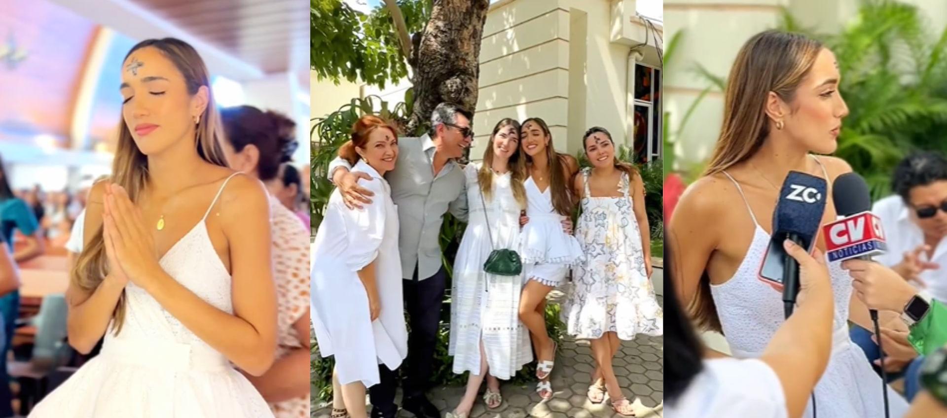 Melissa Cure Villa junto a su familia.